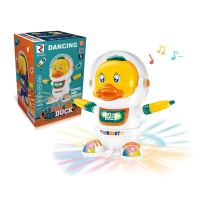 Робот на батарейках, Космічна качка, світлові ефекти, 12x12x18 см, ZR156-4 (В асортименті)