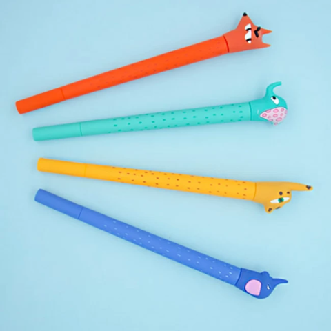 Ручка гелева Силіконова Звірята, 17103 (В асортименті)