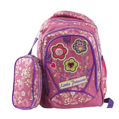 Рюкзак молодіжний Little Princess, 44x30x15 см, із пеналом (В асортименті)