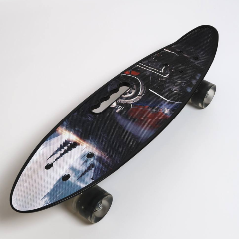 Скейт пенні борд Best Board, дошка 55 см, PU колеса, світлові ефекти, діаметр 6 см, C40310 (В асортименті)