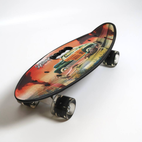 Скейт пенні борд Best Board, дошка 55 см, PU колеса, світлові ефекти, діаметр 6 см, C40310 (В асортименті)