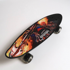 Скейт пенні борд best board, дошка = 55см, колеса pu світлові ефекти, діаметр 6 см (C40310) Мікс