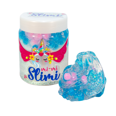 Слайм Mi-mi Slimi із помпонами, 250 г, 71815 (В асортименті)