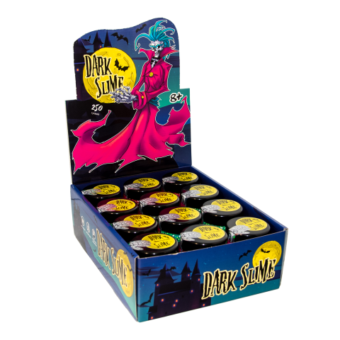 Слайм-лізун Dark Slime із кульками, 250 г, 71831 (В асортименті)