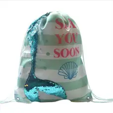 Сумка для обуви Русалка-пайетка, 32x41 см, 572 (в ассортименте)