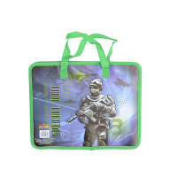 Папка-портфель дитяча Kidis Soldier, пластикова з текстильними ручками