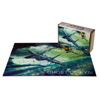 Пазли дерев’яні фігурні Puzzleok Привид Києва, 202 елементи, А3, PUZA3-01204