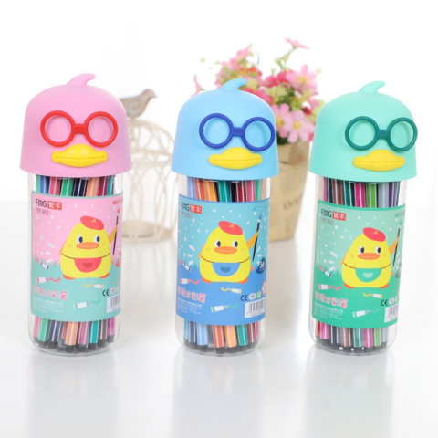 Фломастери Каченя в окулярах, 24 кольори, у баночці (В асортименті)