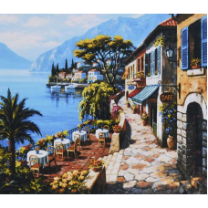 Картина за номерами   "Ресторан біля моря" TK Group, 30х40см, 32049