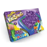 Набір творчості Кінетичний пісок Kidsand, 1200 г, з пісочницею, Danko Toys