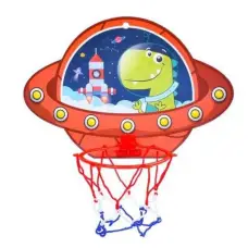 Баскетбольное кольцо, пластиковый щит 27.5x19 см, пластиковое кольцо 10 см, сетка, мяч, насос (в ассортименте)