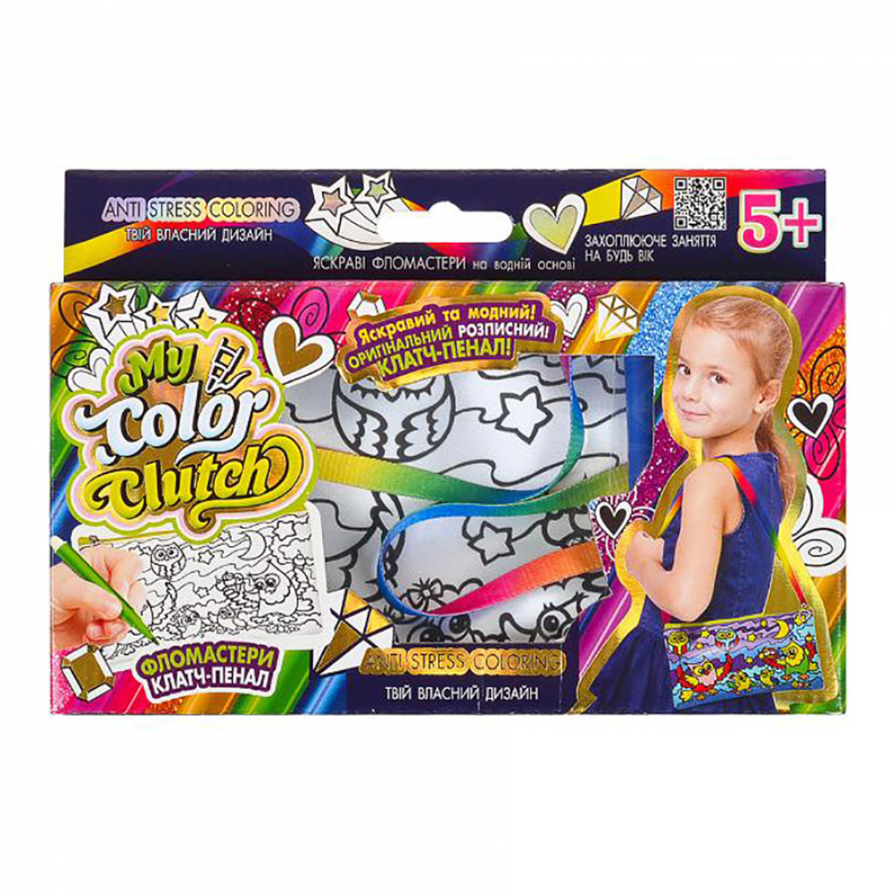 Набор творчества My Color Clutch, Danko Toys, клатч-пенал-раскраска