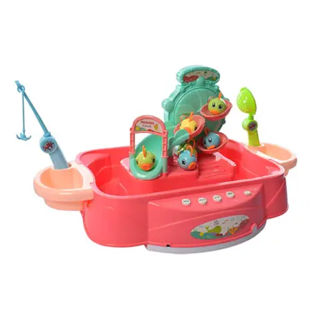 Риболовля, звук, мелодії, історії англійською, 6 рибок, вудка, сачок, 156-4C (В асортименті)