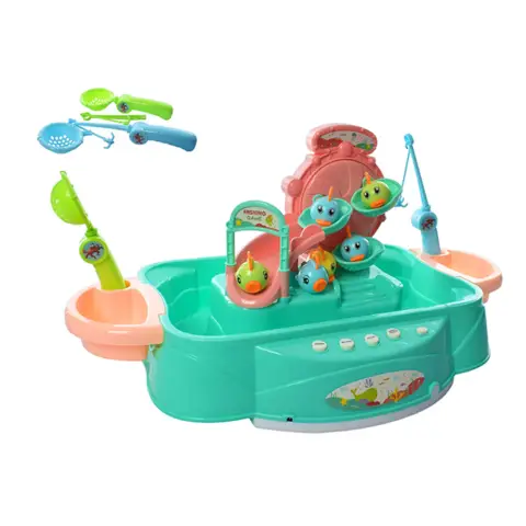 Риболовля, звук, мелодії, історії англійською, 6 рибок, вудка, сачок, 156-4C (В асортименті)