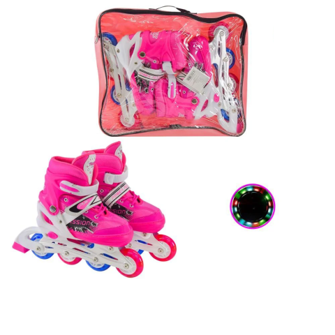 Ролики, розмір L (39-42), металева рама, PU колеса, 1 колесо зі світлом, RL2406 (В асортименті)