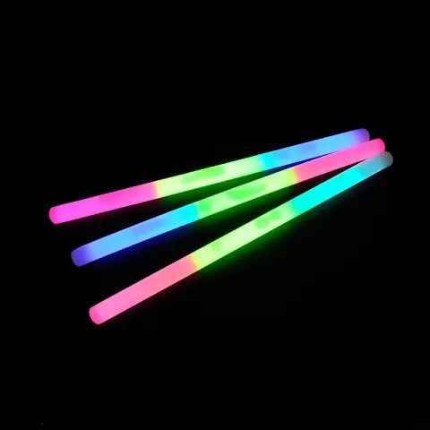 Чарівна паличка 2305-6, 30 см, світиться в темряві, веселка