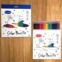 Олівці кольорові Acmeliae, 24 кольори, трикутний корпус, 3 мм