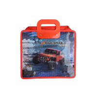 Портфель із пластиковими ручками Kidis High Speed, позашляховики, 30x34 см, 340 мкм (В асортименті)