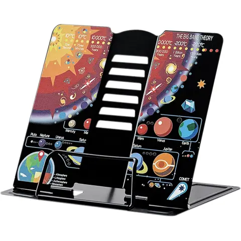 Підставка для книг металева Космос, А5, 21x16.9x19 см