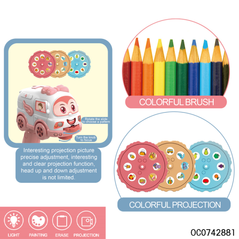 Столик з проєктором для малювання, J9002