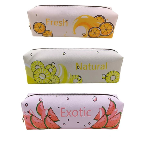 Пенал Фрукти, 20x6.2x4.5 см, PVC (В асортименті)