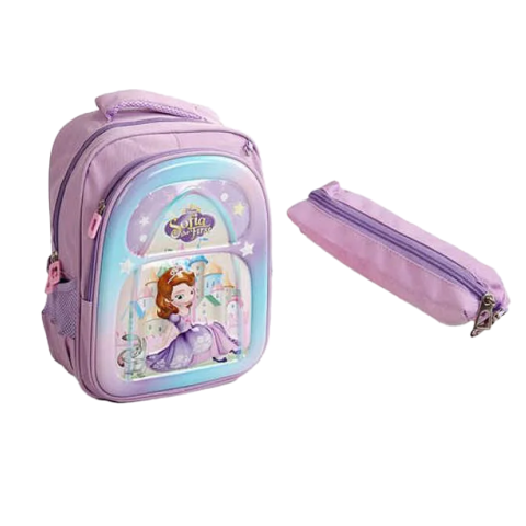 Рюкзак для дівчинки, пластикова вставка, пенал, регульовані лямки, 2 відділення, C65138 (В асортименті)