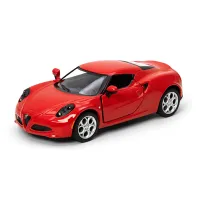 Металева інерційна легкова модель Alfa Romeo 4C 2013 5", відкриваються двері (В асортименті)