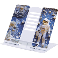Підставка для книг металева Космонавт-3D, А5, 21x16.9x19 см