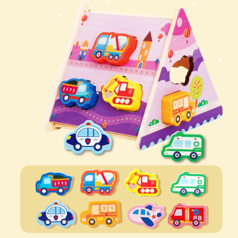 Куб логічний сортер, 8 фігурок (В асортименті)