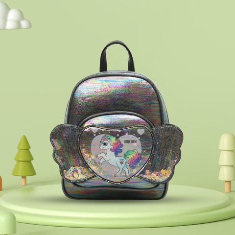 Рюкзак із єдинорогом, на 1 відділення, 24x20x8 см, C62917 (В асортименті)