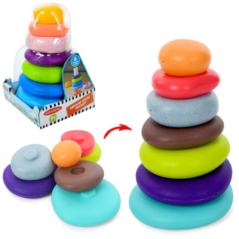 Пірамідка Bambi кільця PL201S-PL2202, 5 шт., 14.5x21x14.5 см