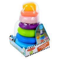 Пірамідка Bambi кільця PL201S-PL2202, 5 шт., 14.5x21x14.5 см