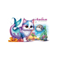 Альбом для малювання А4, 24 аркуші, 100 г/м², на скобі, дизайн 24124-24127