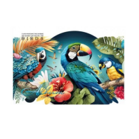 Альбом для малювання А4, 30 аркушів, 100 г/м², на скобі, дизайн 23049-23052