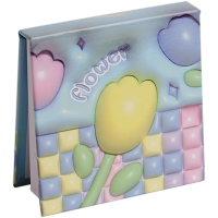 Блокнот Квіти 3D, 70 аркушів, 8x8 см (В асортименті)