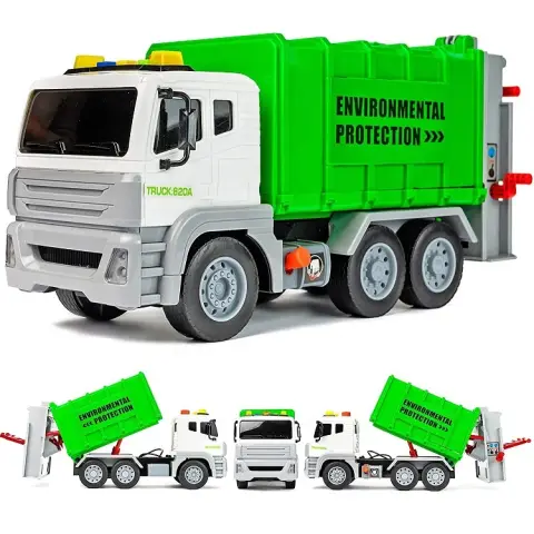 Мусоровоз з повітряною помпою, WY820A/WY820B, світлові, звукові ефекти (В асортименті)