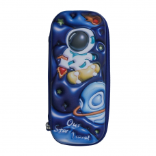 Пенал жорст. об'єм. "Космонавт" 21*9*3,5см, PVC mix