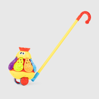 Каталка на палиці, восьминіг 19 см, рухомі деталі, музична, механічна (В асортименті)