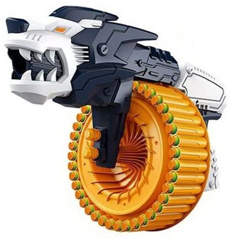 Пістолет монстр, 42 см, стріляє м’якими кулями 40 шт., 55x35x8 см (В асортименті)