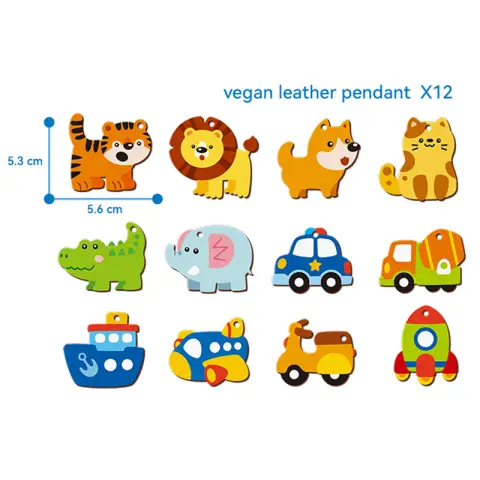 Набір для творчості, магніти, 12 шт., декор, фарби 12 кольорів