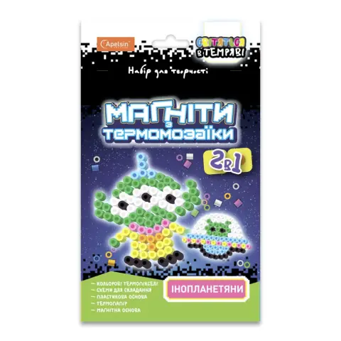 Набор для творчества Магниты с термозаикой 2 в 1, светятся в темноте (В ассортименте)