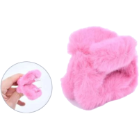 Аксесуар для волосся заколка-краб плюшева 6x5x5 см (В асортименті)