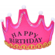 Аксесуар для волосся корона, HAPPY BIRTHDAY, світло-3 режими, мікс кольорів, у п/е 19-14-2,5см /320/