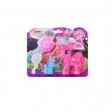 Конячка My Little Pony, 2шт (12см, 7см), аксесуари, мікс видів, на листі, 22-18,5-5см /120/