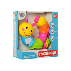 Гра гусінь 25см, підвісні деталі, брязкальце, тріскачка, дзеркало, в кор-ці, 18-18-6см /72/