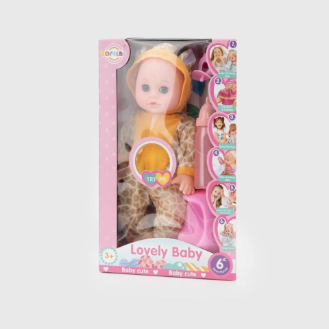 Пупс функціональний, з аксесуарами, музичний