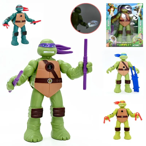 Ігрова фігурка з проектором Ніндзя-черепашка, 14.5 см, 0810B (В асортименті)