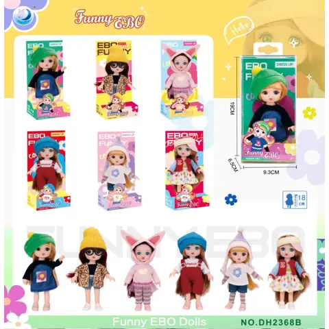 Лялька, DH2368B, 15 см, шарнірна (В асортименті)