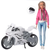 Лялька DEFA, 29 см, шарнірна, мотоцикл 33 см (В асортименті)