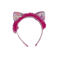 Обідок на голову Вушка-посипушки з блискітками (В асортименті)